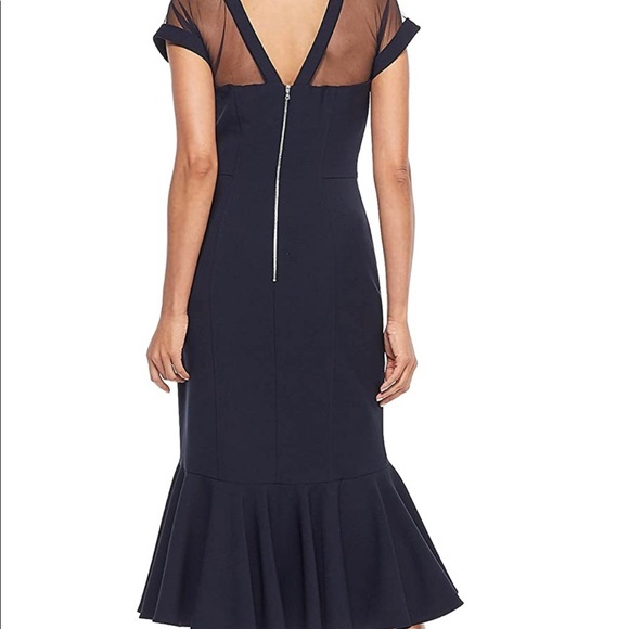 MAGGIE LONDON NAVY BLUE COCKTAIL DRESS PLUS SIZE 18 - Picture 8 of 11